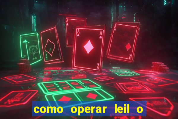 como operar leil o de abertura mini indice